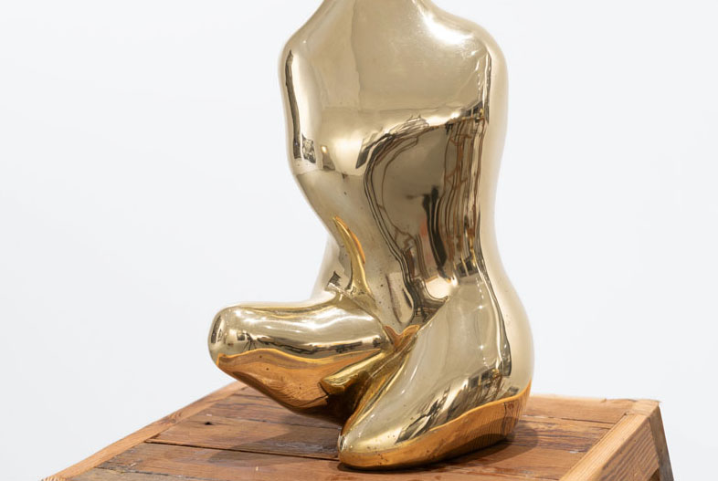 Figura 2 (2024). Bronce a la cera perdida, 35 x 19 x 19 cm