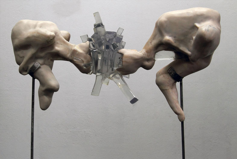 Double (2013). Pigmented resin
