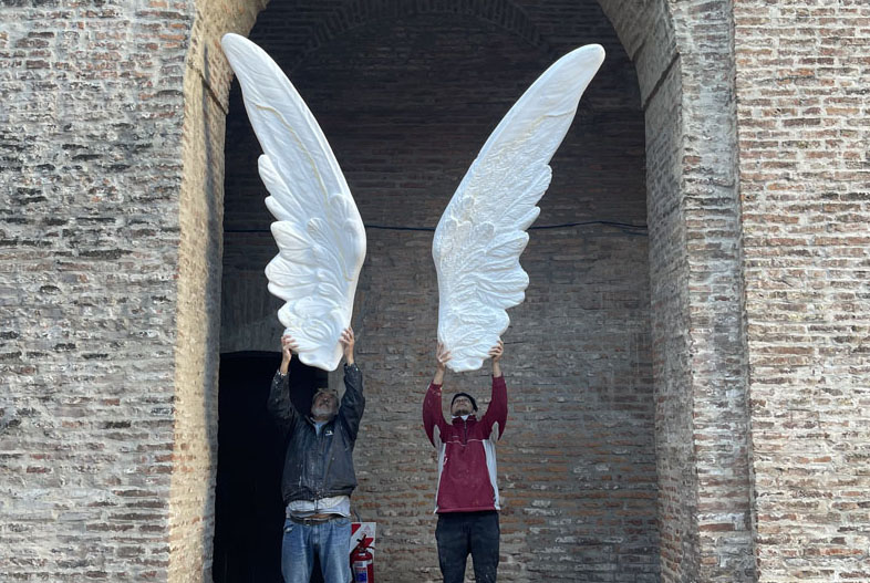 La piedad de las estatuas. Creation process.