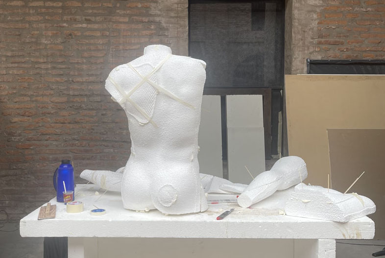 The Piety of Statues. Creation process.